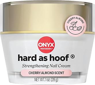 Hard as Hoof Nail Strengthening Cream, Cherry Almond Scent - Made in USA, Nail Growth & Conditioning Cuticle Cream Stops Splits, Chips, Cracks & Strengthens Nails, 1 oz