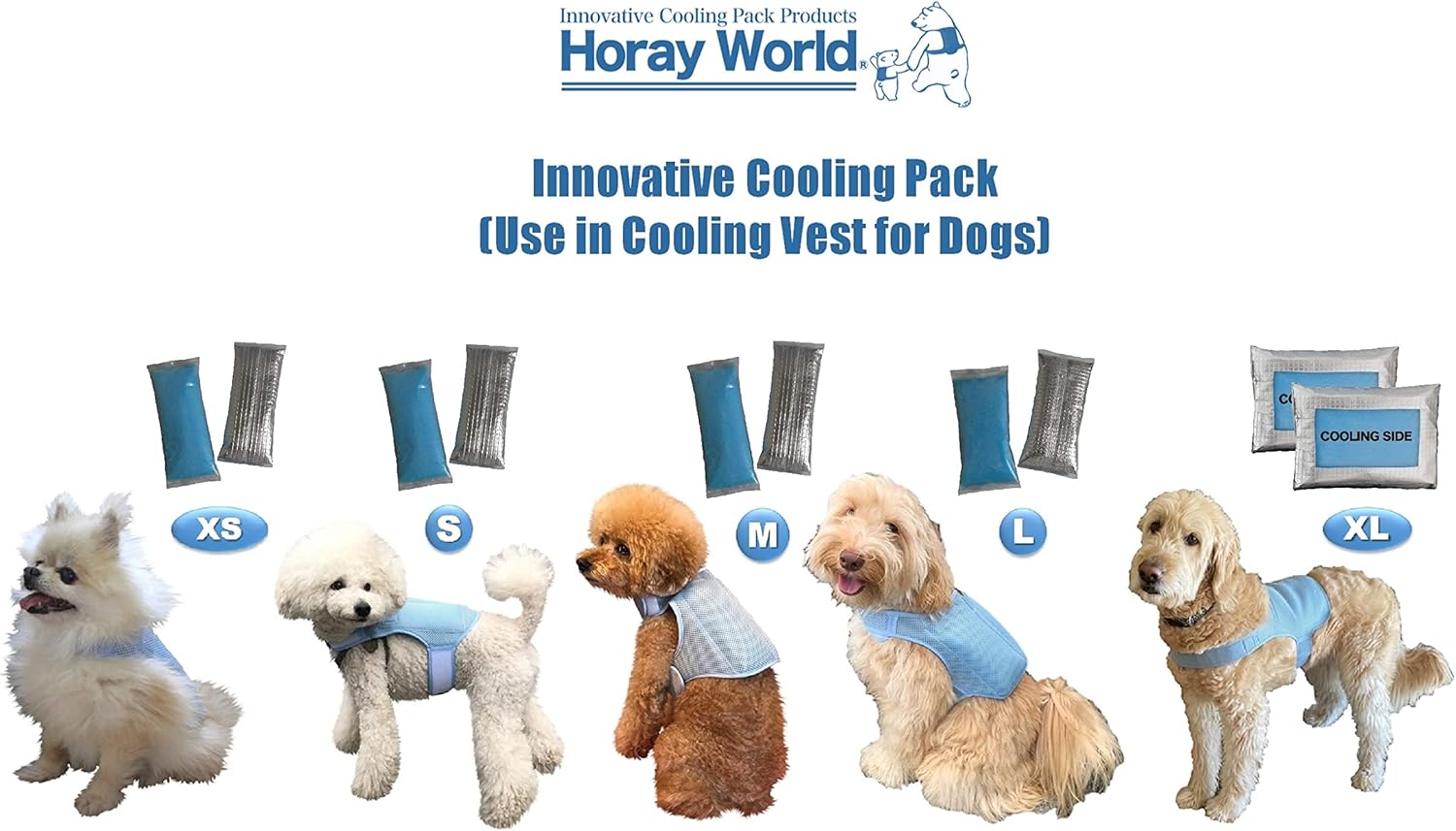 Innovative Cooling Pack for Horay Cooling Dog Vest (X-Large)