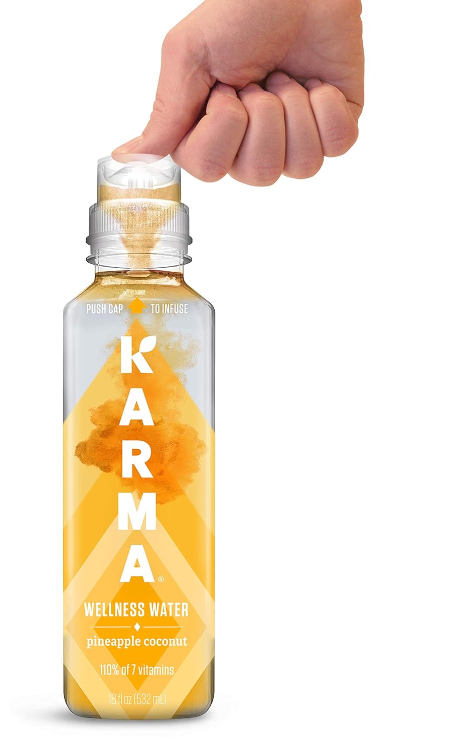 Karma Wellness Flavored Vitamin Water, Pineapple Coconut, Improve Hydration with Green Tea and Magnesium, Low Calorie, Refreshing Vitamin Enhanced Water with Antioxidants, 216 Fl Oz (Pack of 12) : Grocery & Gourmet Food