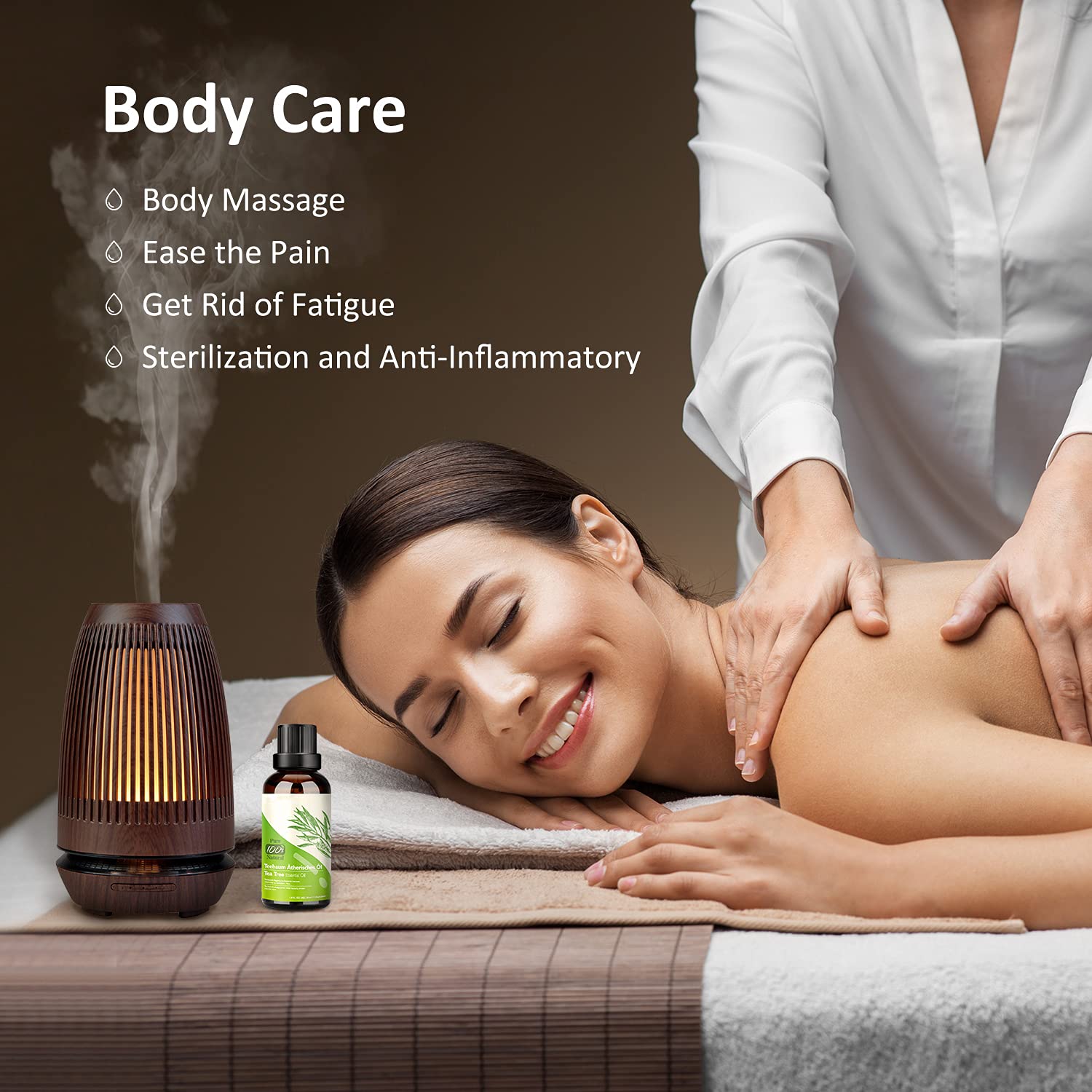 Tea Tree Oil Puro 100% Olio Essenziale Tea Tree 2 PACK - Olio di Acne Naturale Anti Acne e Brufoli Aromaterapia 30ML