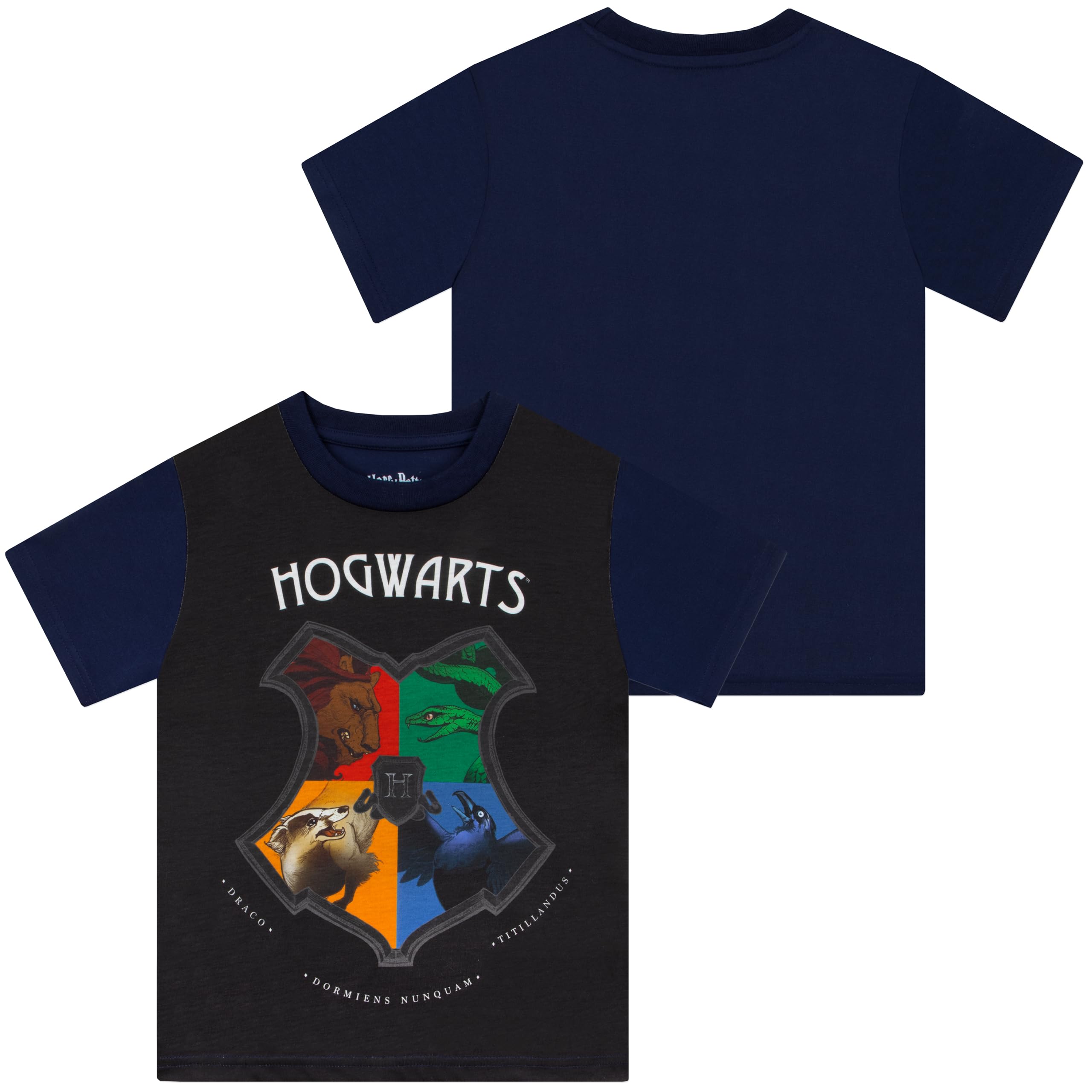 Harry Potter Piżama Chłopięca, Letnia Piżama Z Herbem Hogwart, Oficjalna Piżamas Hogwarts Dla Chłopców