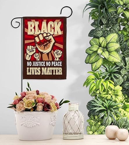 Miniatura 9 de All Lives Matter Black Justice No Peace Double-Sided Lawn Decoration Gift House Garden Yard Banner Revolution Movement Equality Social, 13"x 18.5",
