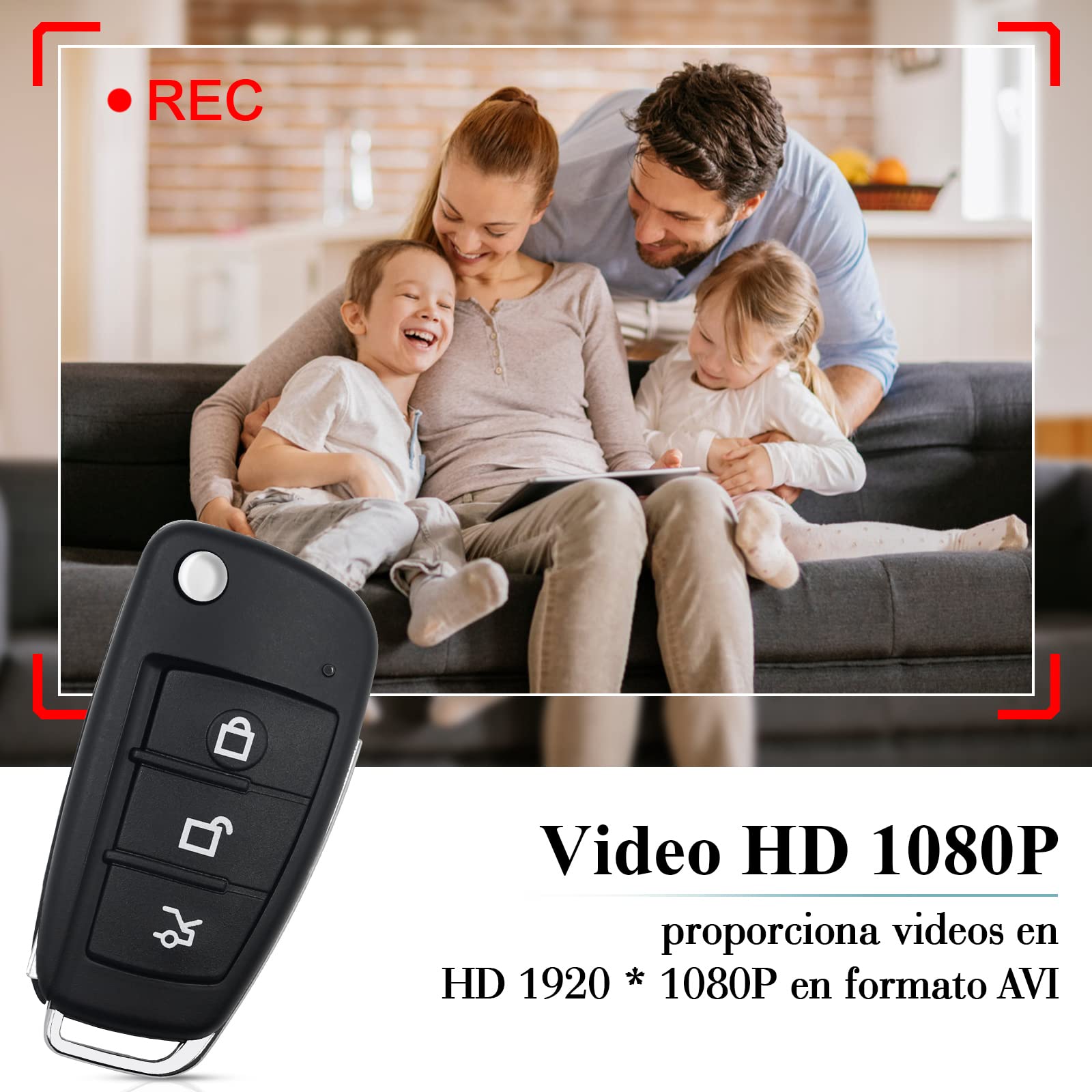 TANGMI Camara Espia Oculta 1080P HD Llave Coche