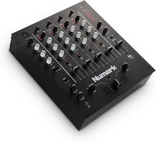 Numark M6 USB | 4-Channel Dj Mixer With On Board Interface With On-Board Audio Interface, 3-Band EQ, Club-Ready Inputs, Mi...
