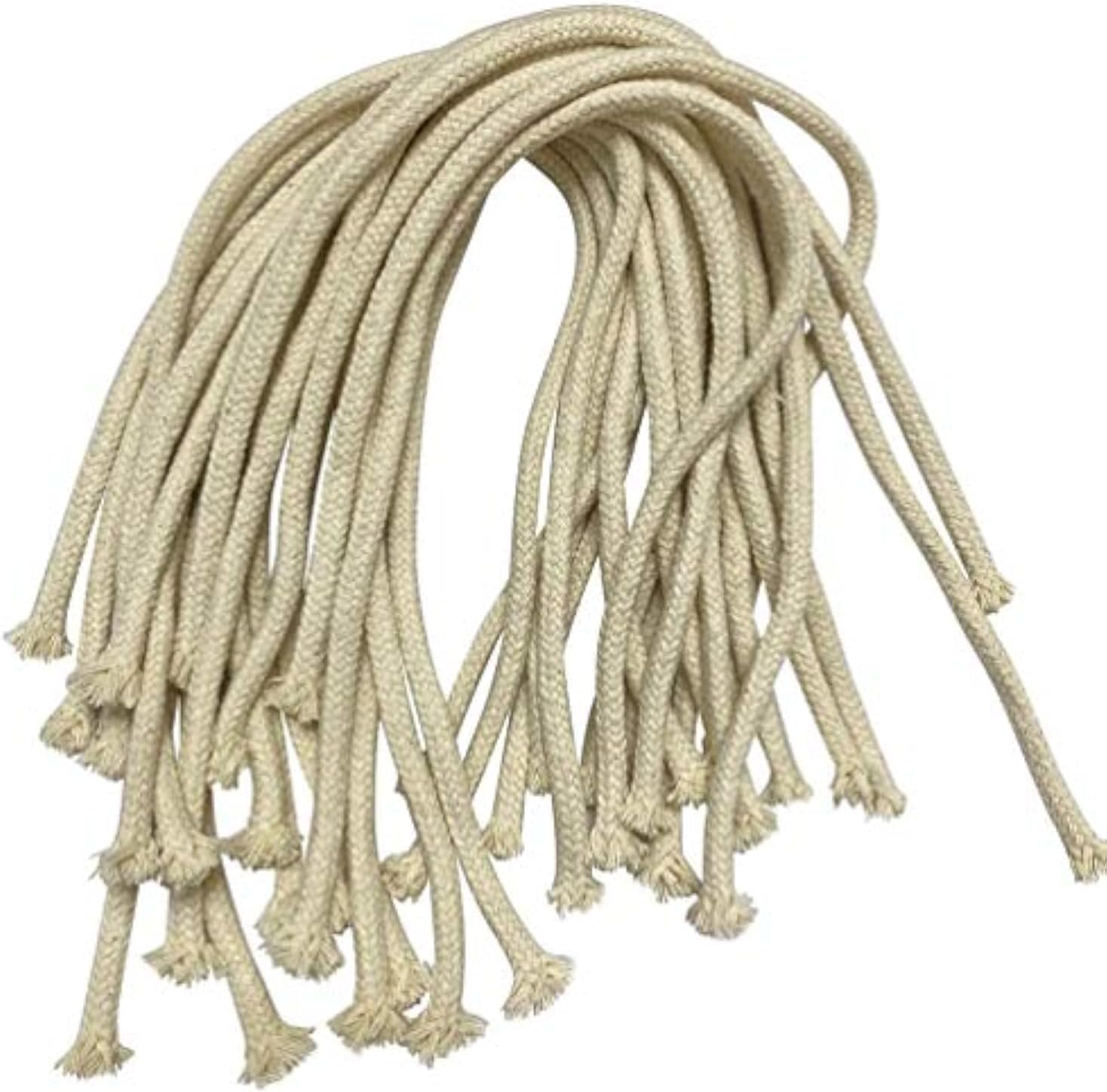 1/4" Round Cotton Oil-Lamp Wicks Replacement - for Tiki Torches,Alcohol Candle Burner,Lampberger Kerosene Lamp,Dietz Oil Lantern