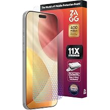 ZAGG XTR5 Screen Protector for iPhone 17 Pro Max - Blue Light Protection 11x Stronger Eyesafe CPF60 Tech Anti-Glare Technology Vivid Colors and Touch Sensitive Tempered Glass Easy to Use