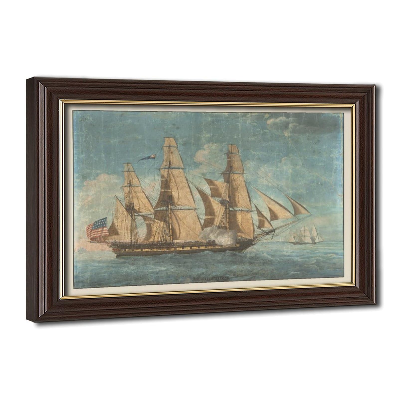 WCYB U.S.S. Constitution - Photo - 1803 - Photograph - Old Ironsides Prints Posters Canvas Deco Paintings Wall Art For Office Living Room Hangable Frame 16
