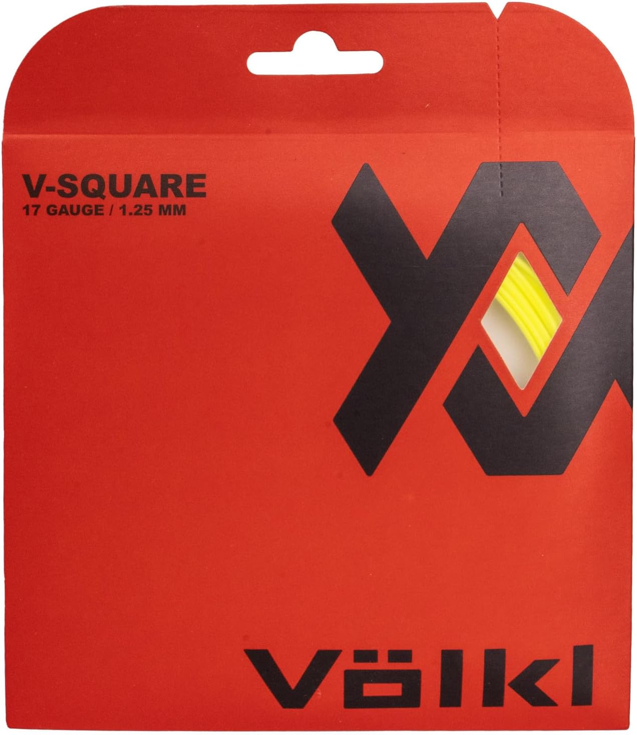 VOLKL V-Square | Tennis Racquet String | Ultimate Spin & Firm Feel | Co-Polymer Square Shape