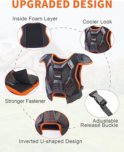 Miniatura 41 de StarknightMT - Equipo de protección de motocross para niños y niñas, equipo de protección para montar en motocicleta, traje de motocross, protector