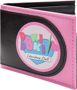 Doki Doki Visual Novel Literature Club! Dark Twists Wallet Bi-Fold ID & Card Holder, Pink