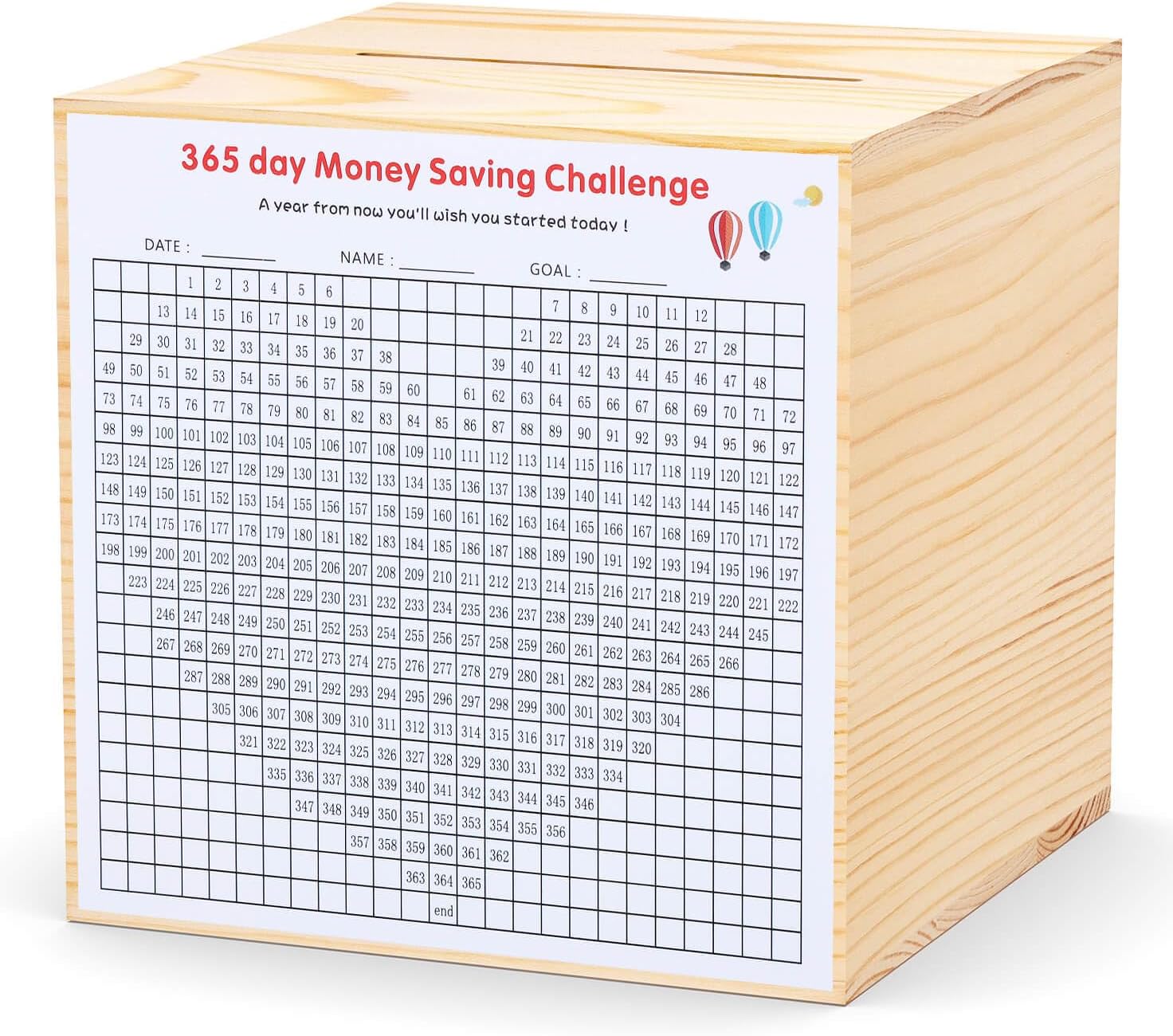 Adults Piggy Bank Creative for Real-Money, Natural Wood Money Box, Can Only Save The Piggy Bank That Cannot be Taken Out (Natural, 4.72inches)
