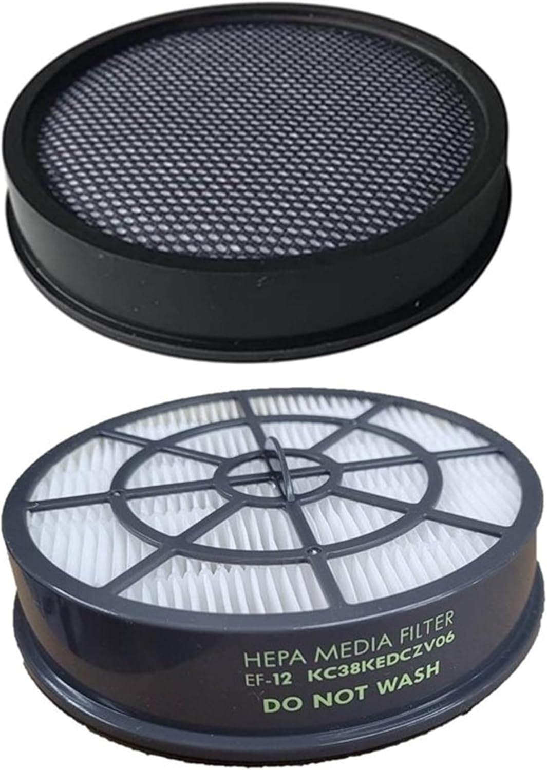 Filter Kit Compatible with Kenmore CrossOver - Progressive - Elite Pet Friendly Bagless Upright Vacuum Cleaner. 1 KC44KDMTZ000 Washable Pre Filter + 1 EF 12-60512 - KC38KEDCZV06 Exhaust HEPA Media.
