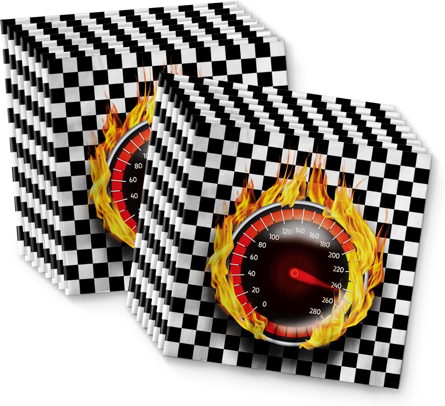 Race Car Party Supplies - Racing Birthday Party Supplies - Car Racing Party Supplies - Race Car Birthday - Birthday for Boys | Tableware Set Includes Plates, Napkins and Cups | Kit for 16 image 4