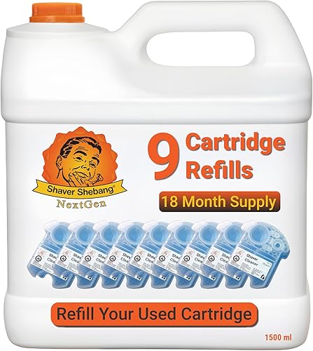 9 recargas de cartuchos Clean & Renew - 18 meses de afeitado limpio