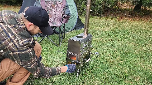Amazon.com: YRenZ Tent Stove Wood Stove with Oven – 2-in-1 Dual