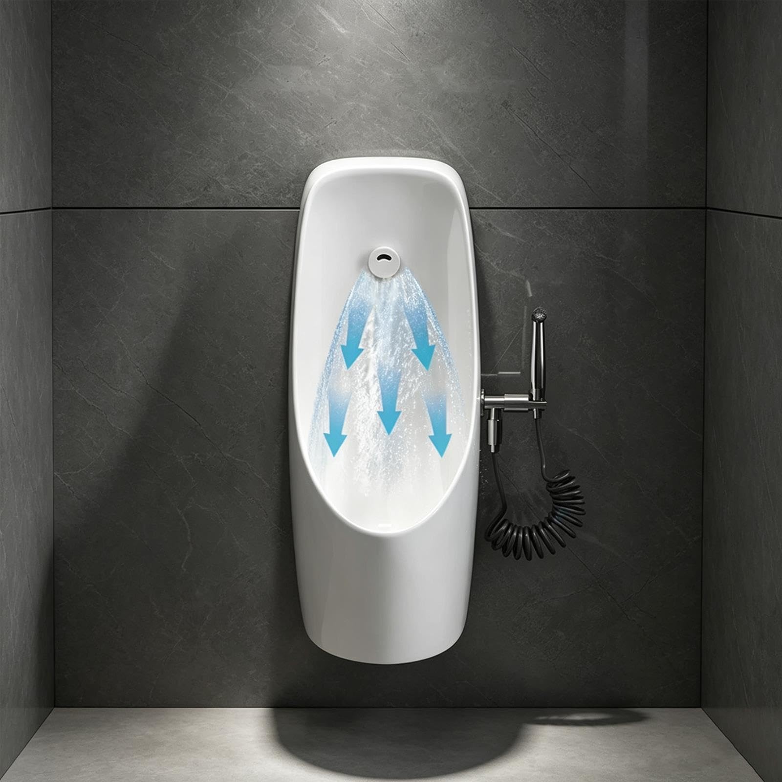 Orinatoio Maschile Parete Ceramica Scarico Ad Alta Efficienza Bagno Ufficio
