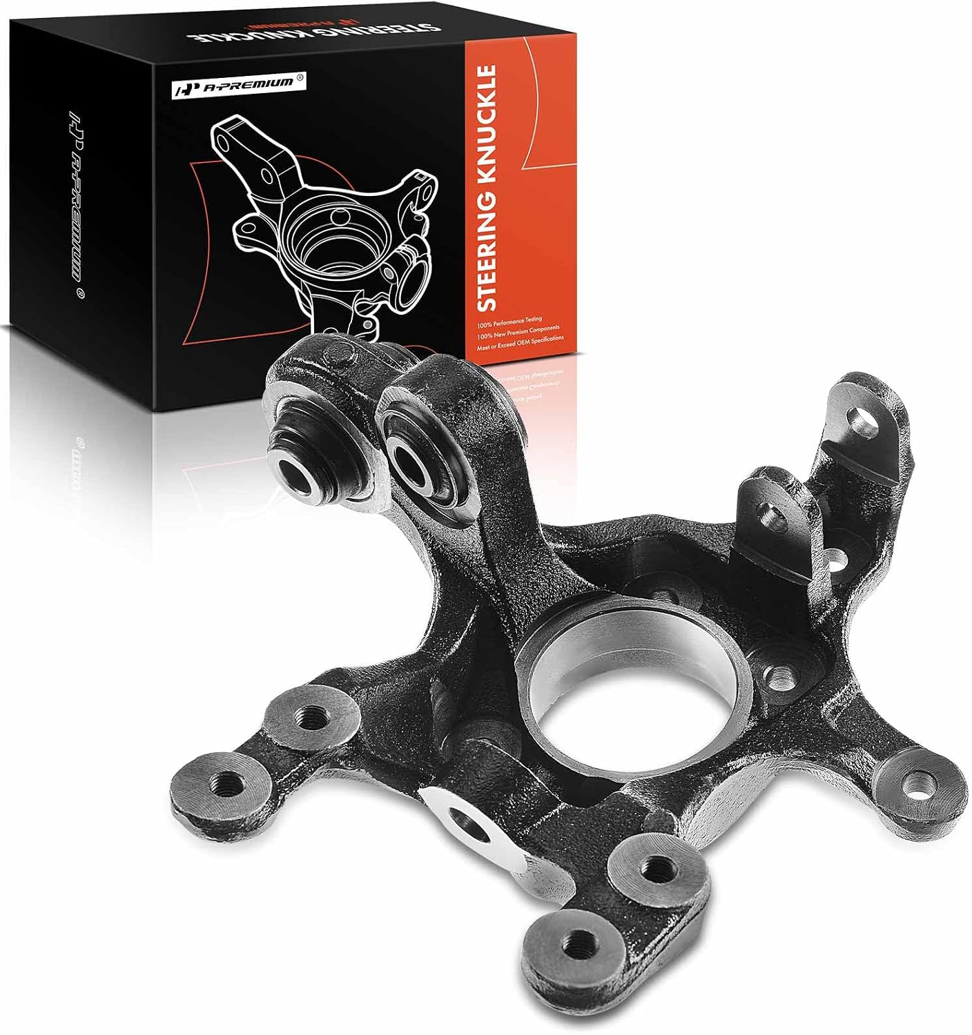 A-Premium Rear Left Suspension Steering Knuckle Compatible with Hyundai Elantra 2007 2008 2009 2010 2011 2012, No Tire Pressure Monitor, Driver Side