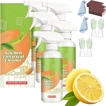 Electrolyzed Ion Kitchen Cleaner Spray, Kitchen Appliance Cleaner, Multi-purpose Kitchen Grime Remover for Household Cleaning, Easy Cleaning Household Items, For Hold, Oven, Stove, Range Hood 5