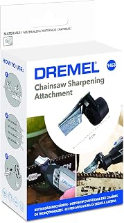 Dremel 1453 Chainsaw Sharpening Kit, Rotary Tool Accessory Set with Sharpening Angle Guide Attachment and Grinding Stones