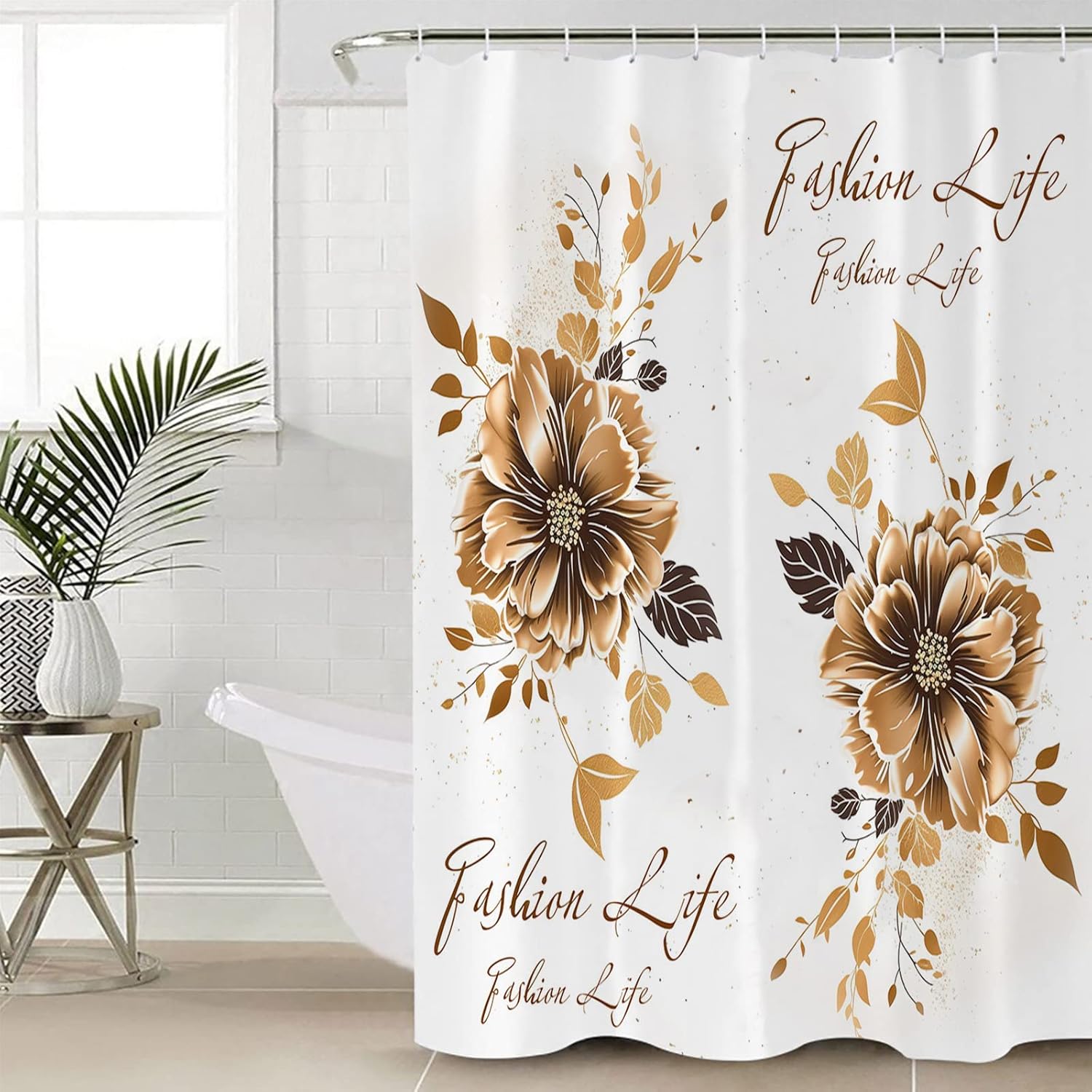 Amazon.com: ZOE STORE Shower Curtains for Bathroom Accessories, Spring ...