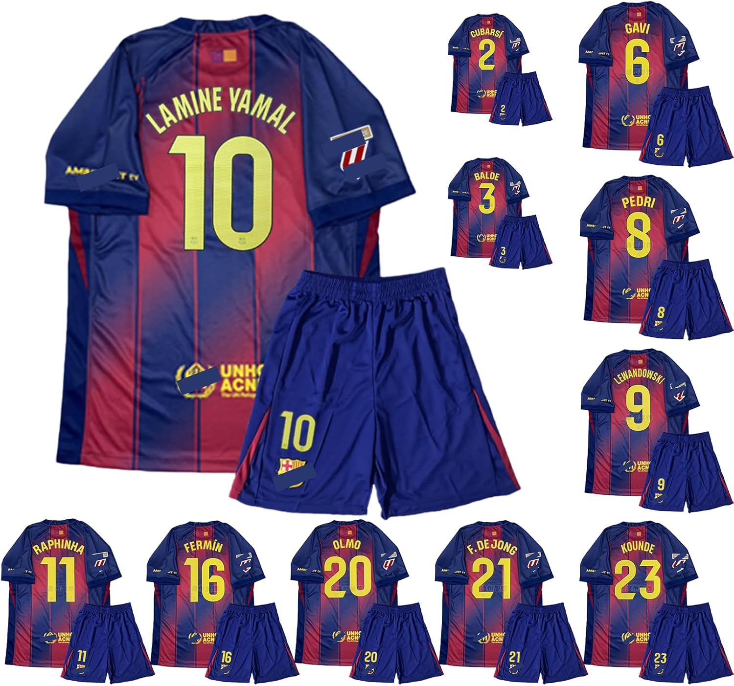 新品 タグ付き 正規品】バルセロナ 25/26 ユニフォーム PEDRI S Kid's