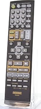 ANDERIC RR682M for Onkyo Receiver Remote Control | Fits RC-682M, RC-605S, RC-606S, RC-607M, RC-608M, RC-650M, RC-651M, RC-668M, RC-681M, RC-728M, RC-461M, RC-683M