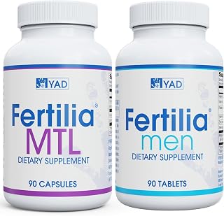 YAD Fertilia Men + Fertilia MTL | Mens Fertilitry Support Bundle - Natural Male Reproductive Health Supplement | Non-GMO | 90 + 90-3 Month Supply