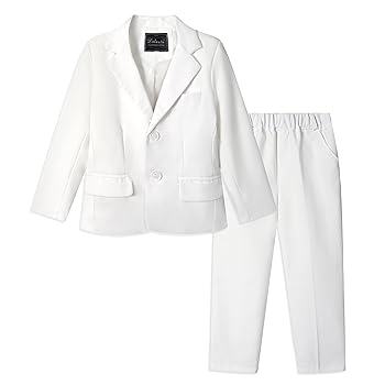 Completo Bambino 2/4 Pezzi - Blazer E Pantaloni Con Camicia E Cravatta Per Matrimoni E Feste - Foto 5