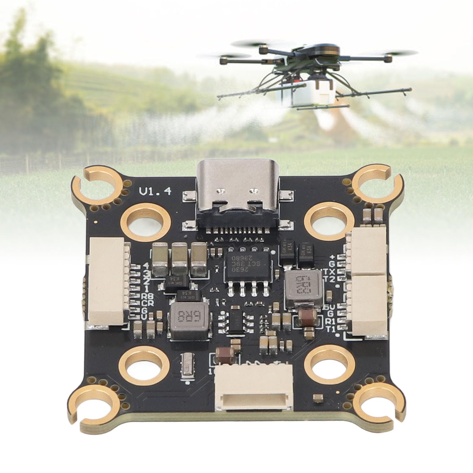 Płyta kontrolera lotu STM32H743 Gyroscope MPU6000 Wysoka wydajność procesor 480 MHz szybka reakcja dokładna kontrola stabilności dla dronów wyścigowych FPV quadcopters 20x20 mm