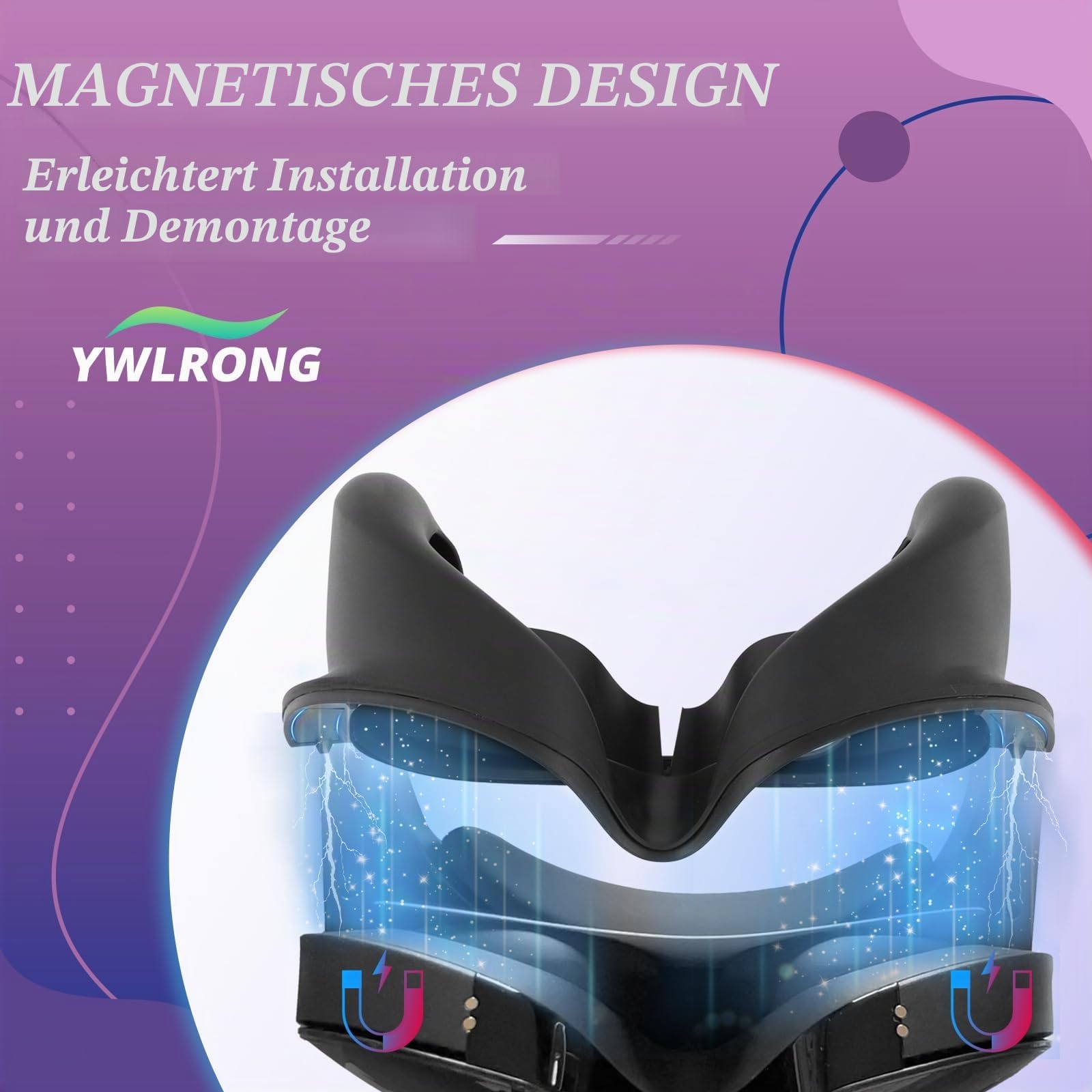 Voller Lichtblocker für Quest Pro Silikon-Gesichtsschnittstelle, magnetisch befestigt, für Quest Pro VR Gesichtsabdeckung, Zubehör, Schutzkappe