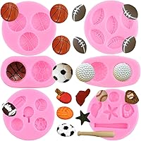 Vista 11 de Zixiang Moldes de silicona para golf, bolas de golf, molde de fondant, molde de club de golf para decoración de pasteles, decoración de cupcakes