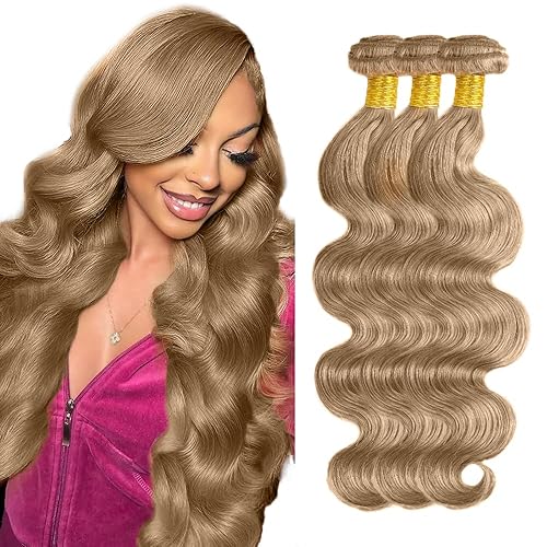 Ash Blonde Bundles Human Hair #22 Body Wave Bundles 14