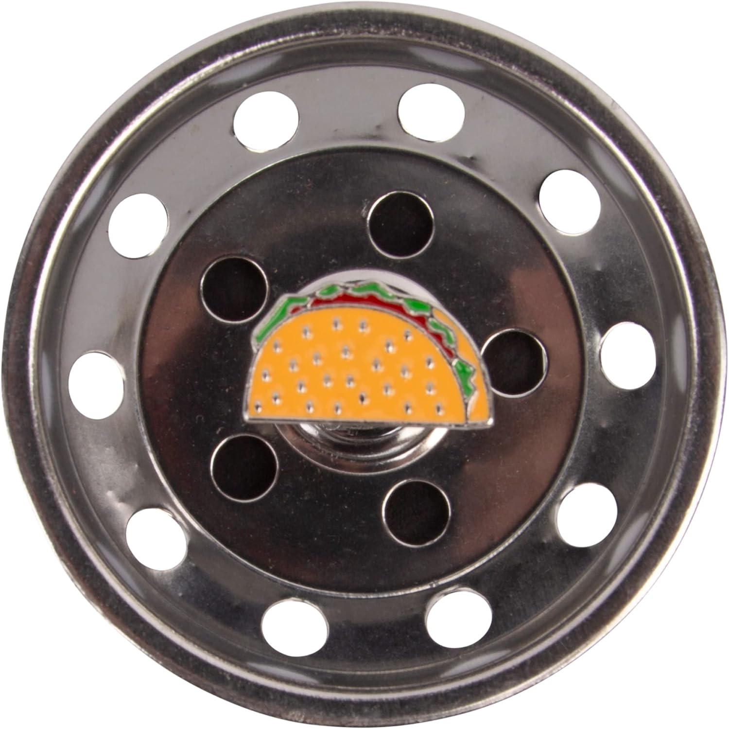 Kitchen Sink Strainer for Standard Drains - Drain Stopper With Fun Finish (Taco) image 5