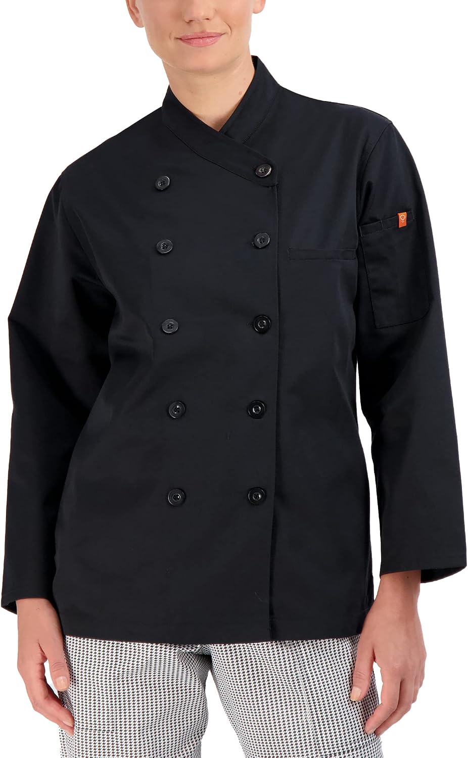 Happy Chef Women's Parker Long Sleeve Classic Chef Coat