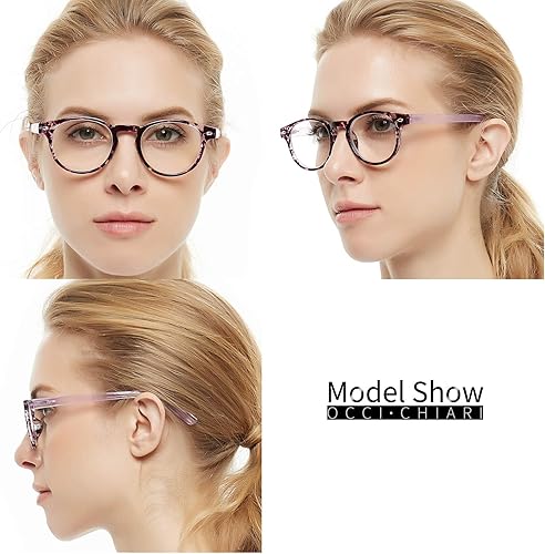 Miniatura 9 de OCCI CHIARI - Anteojos de lectura duraderos para mujer ( 0 1.0 1.25 1.5 1.75 2.0 2.5 a 4.0 5.0 6.0, Amarillo