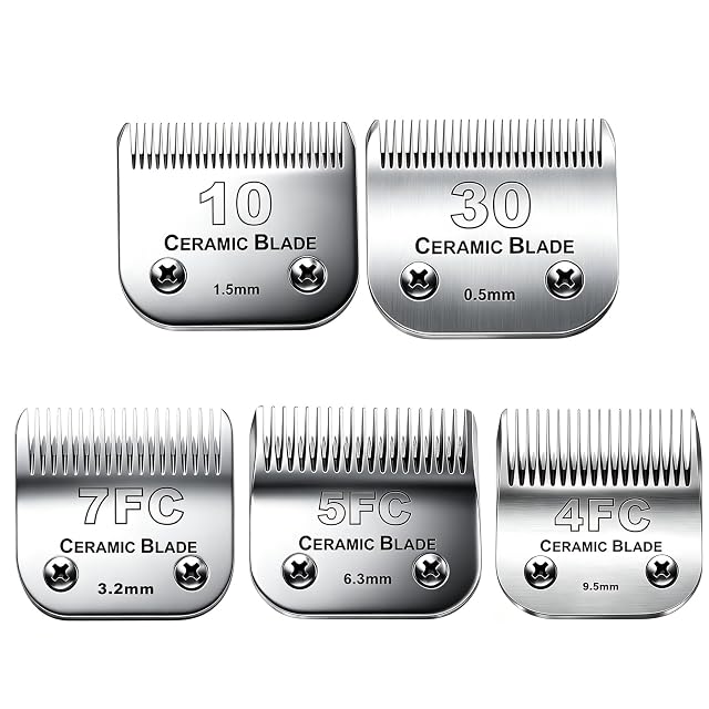 Cosyonall Lame de Cambio de Fente de Chien,Compatible con Las Series Heiniger/Andis/Oster A5/Wahl 10KM Series…