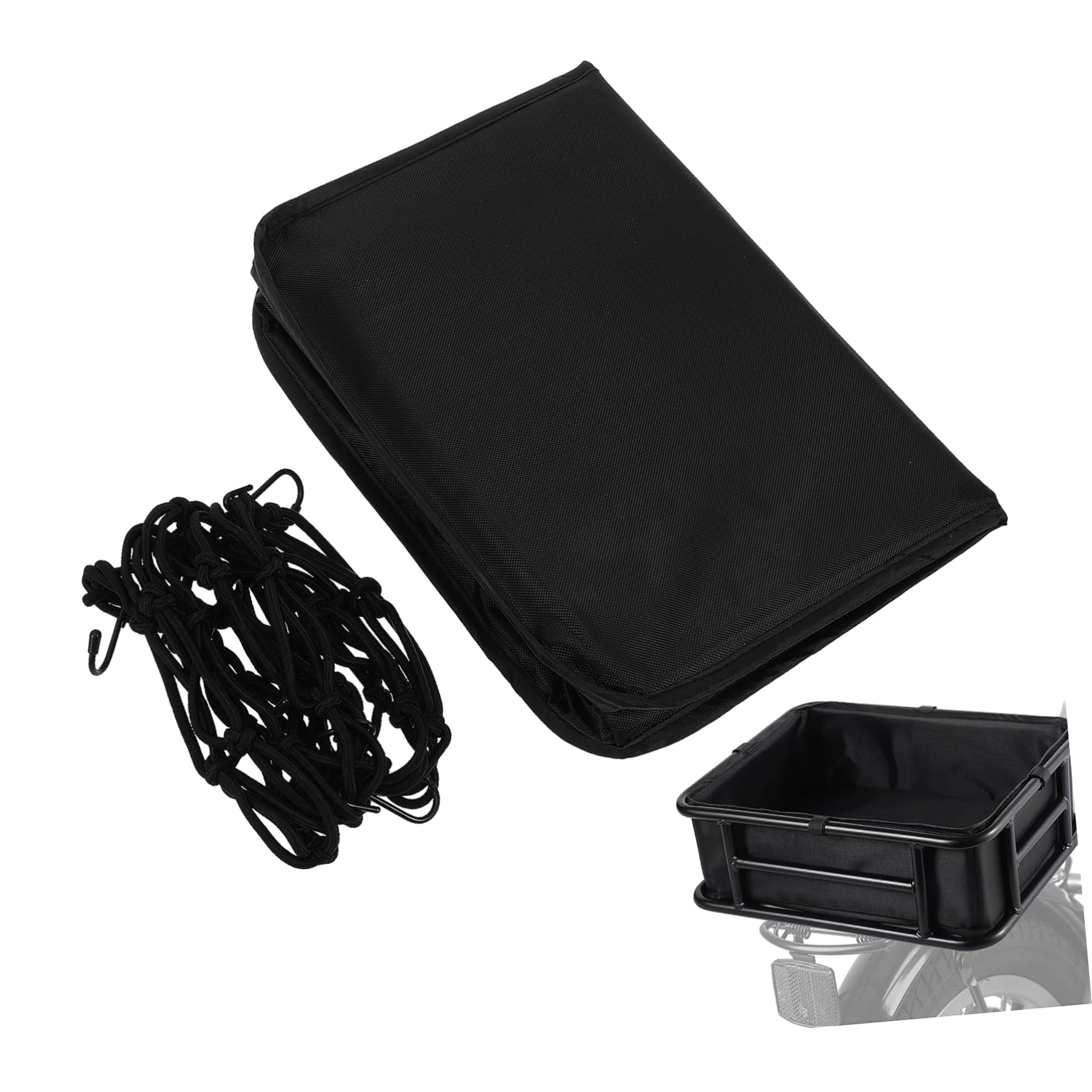 Toddmomy Stylish Versatile Bike Carry Bag for Shopping and Commuting Removable Thickened Cover with Ample Storage and Secure Bungee Netting