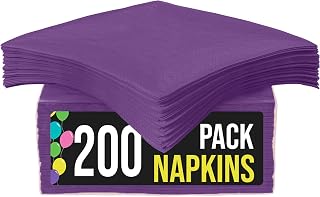 Purple Napkins Disposable Everyday 200 Pcs 2 Ply Purple Dinner Napkins Paper Everyday For Parties & Party Supplies