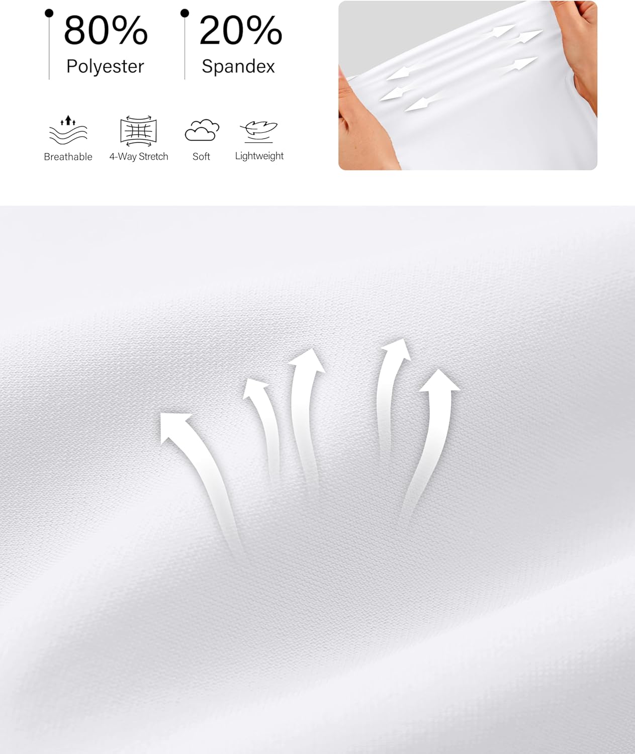 Viodia 20'' Knee Length Skorts for Woman with Pockets Tennis Golf Athletic Skort High Waisted Long Skirts with Shorts - Image 5