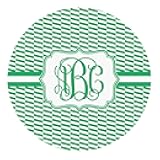 YouCustomizeIt Personalized Zig Zag Round Decal - Large