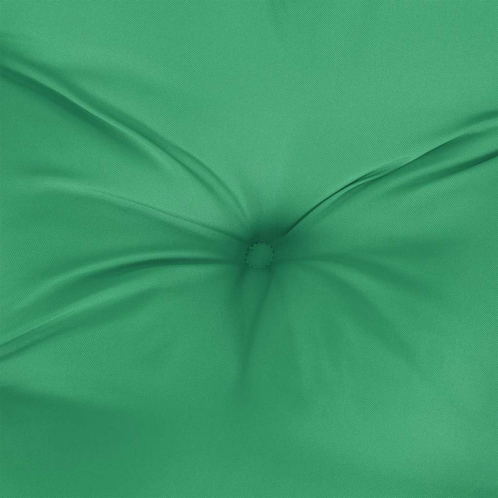 vidaXL Cojín de Banco de jardín Tela Oxford Verde 180x(50+50) x7 cm