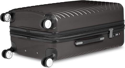 Amazon.com: Amazon Basics - Maleta extensible para equipaje geométrico con  cerradura TSA incorporada y ruedas, Negro), T1937-6 : Ropa, Zapatos y  Joyería
