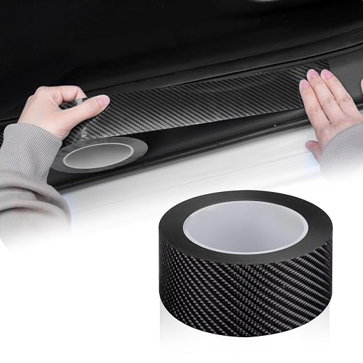 Upgraded Car Door Edge Entry Guards, Thickened 5D Carbon Fiber Anti-Collision Waterproof Protector Tape, Scratch Cover Strip Sticker for Car Door Sill Rear Bumper