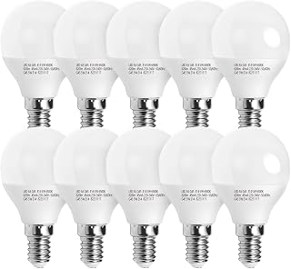 Aigostar E14 LED Birne 4.9W, Kaltweiß 6500K, 420 Lumen, Lampe G45 Leuchtmittel E14, 180 Grad Abstrahlwinkel, Nicht Dimmbar - 10er Set