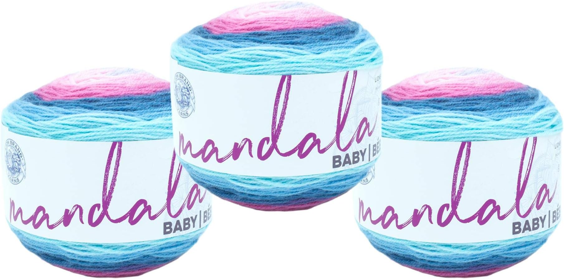 Lion Brand Yarn (3 Pack) Mandala Baby Arendelle