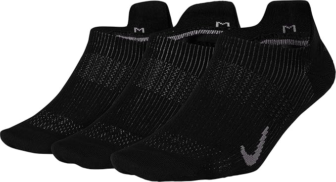 Amazon Nike レディース 3足組 Everyday Plus 軽量 ノーショウソックス Mサイズ ブラック シャツ ブラウス 通販