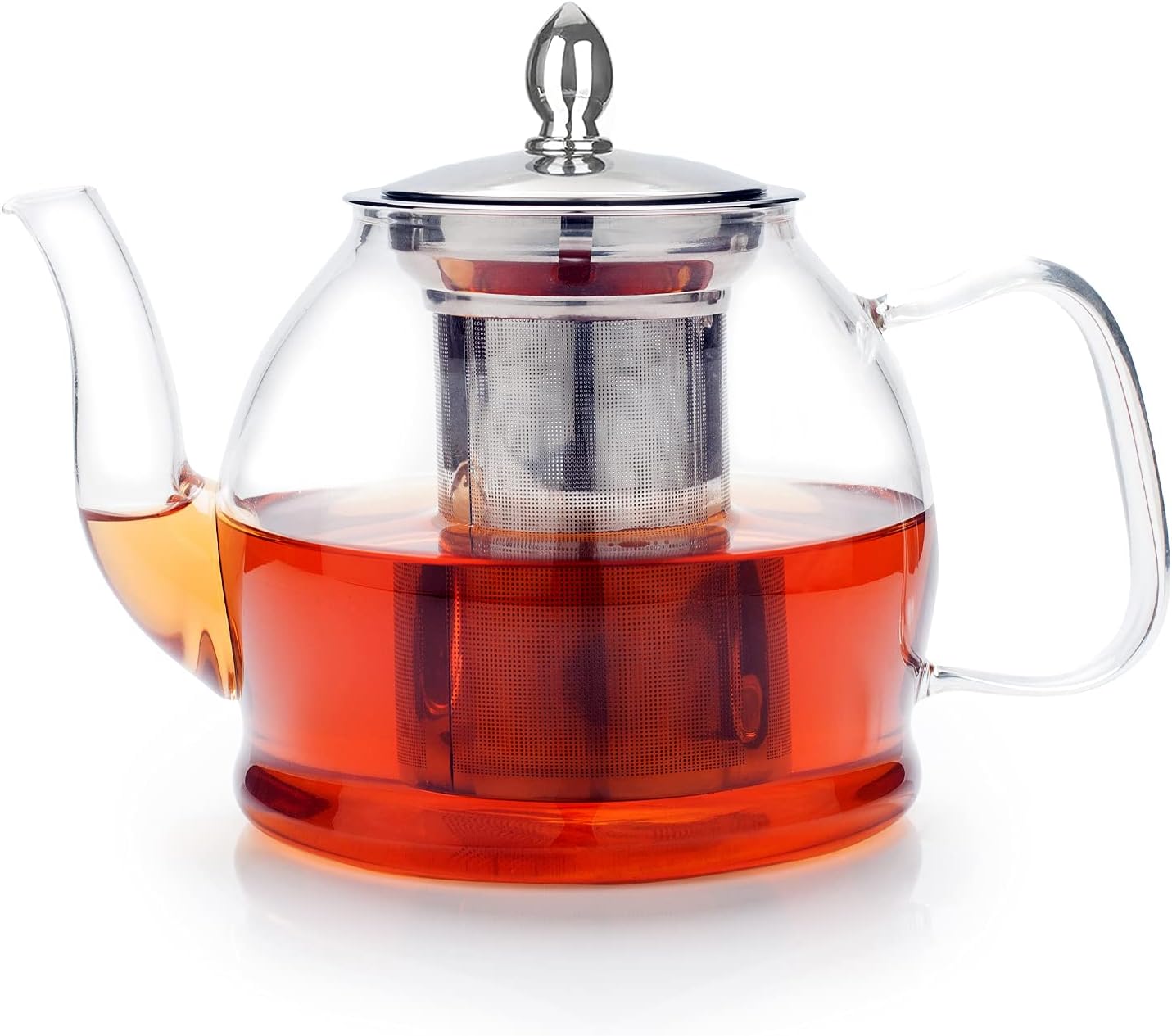 Zerodeko Glasteekanne - Hitzebeständig Mit Sieb 260ml