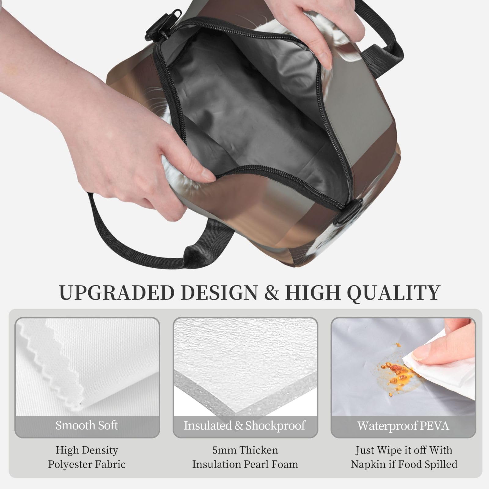 Sac à déjeuner isotherme réutilisable pour adultes - Pour le travail, les voyages, les femmes et les hommes
