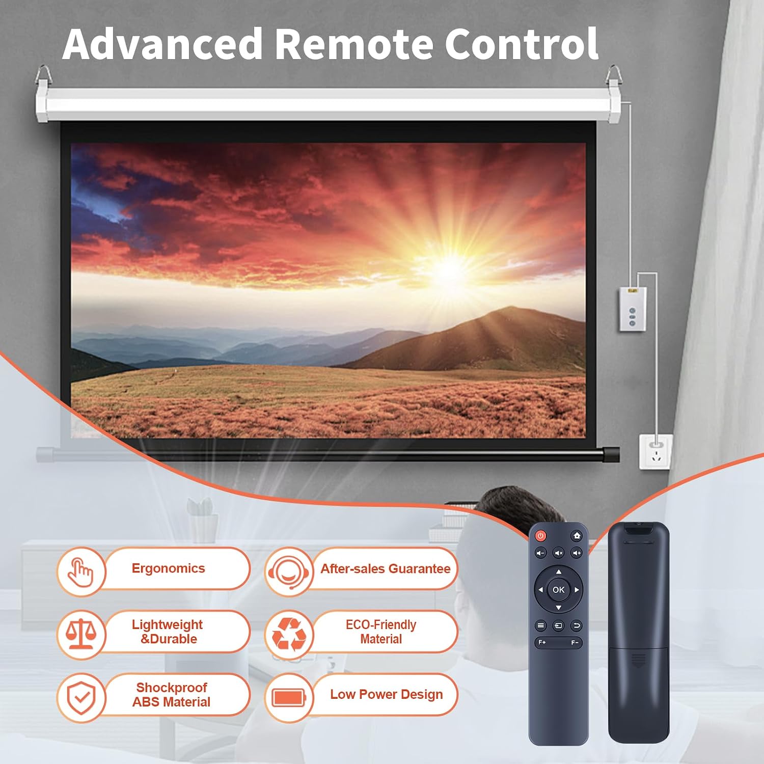New Remote Control fit for Tecaki A50, XuanPad K3 X3, Sovboi VB6, BKZ ‎V18 Projector image 4