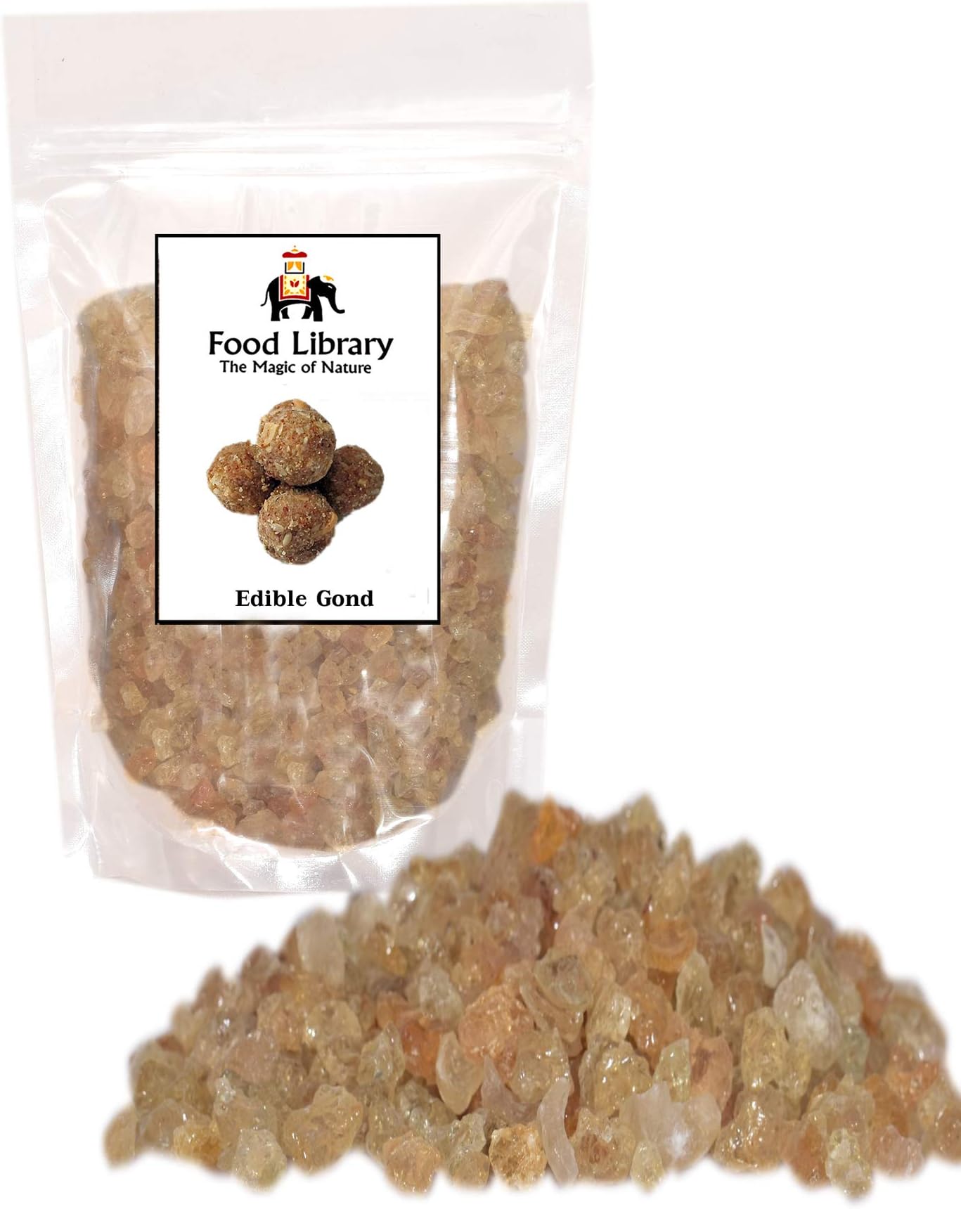 FOOD LIBRARY THE MAGIC OF NATURE Edible Gum/Gond/Gondh,200G